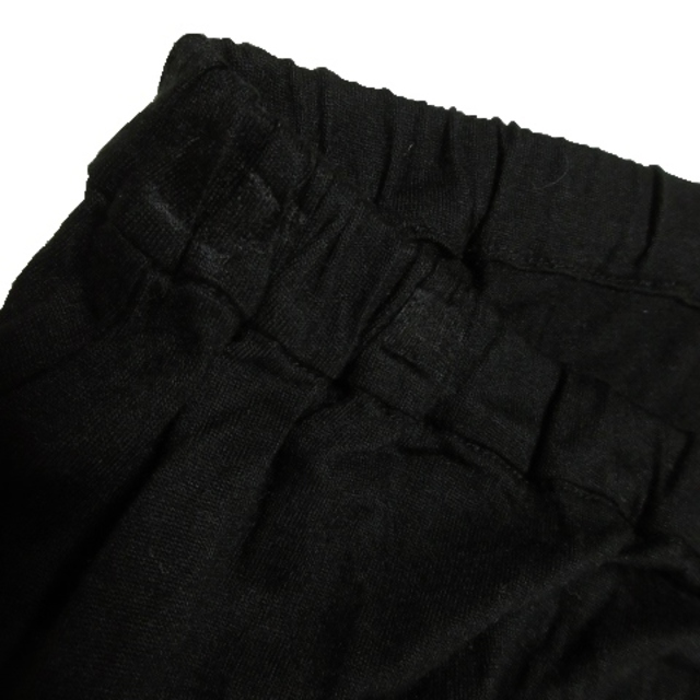 BEAUTY&YOUTH UNITED ARROWS(ビューティアンドユースユナイテッドアローズ)のB&Y スカート フレア ミモレ ロング ストレッチ ウエストゴム 薄手 黒 レディースのスカート(ロングスカート)の商品写真