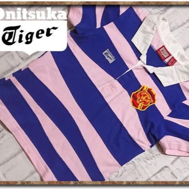 Onitsuka Tiger(オニツカタイガー)のオニツカタイガー　半袖ラガーシャツ レディースのトップス(ポロシャツ)の商品写真