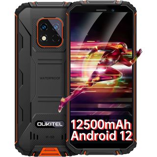 アンドロイド(ANDROID)の新品未開封 即納12500mAh OUKITEL WP18Pro red(スマートフォン本体)