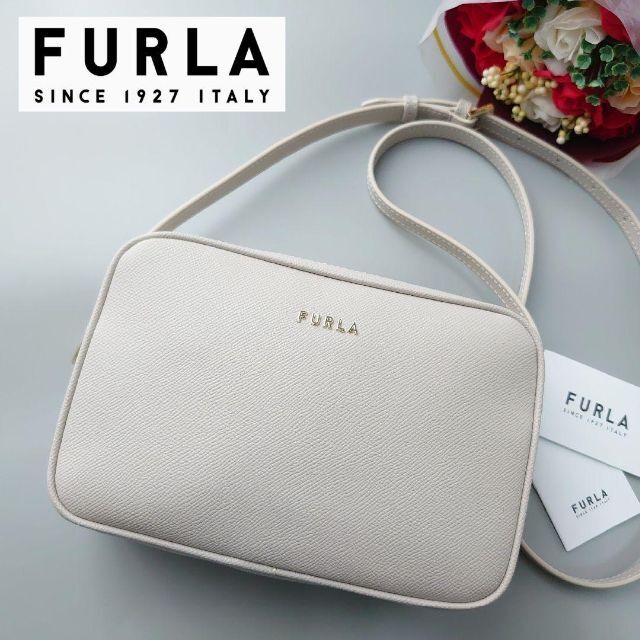 安い直販店 極美品 フルラ リリー XL カメラバッグ レザー ダブル