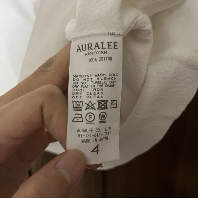 AURALEE(オーラリー)のAURALEE オーラリー　Tシャツ メンズのトップス(Tシャツ/カットソー(半袖/袖なし))の商品写真