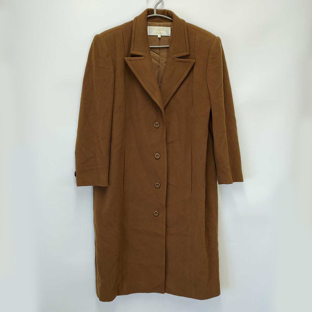 NINA RICCI - ニナリッチ カシミヤ100% ロングコート 9号 ブラウン