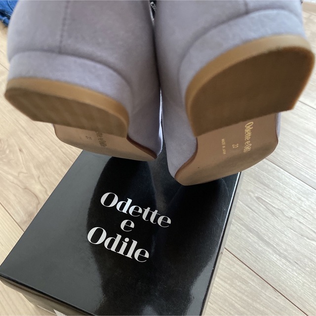 Odette e Odile(オデットエオディール)の一度着用　オデットエオディール　パンプス　靴　22㎝　パープル レディースの靴/シューズ(ハイヒール/パンプス)の商品写真