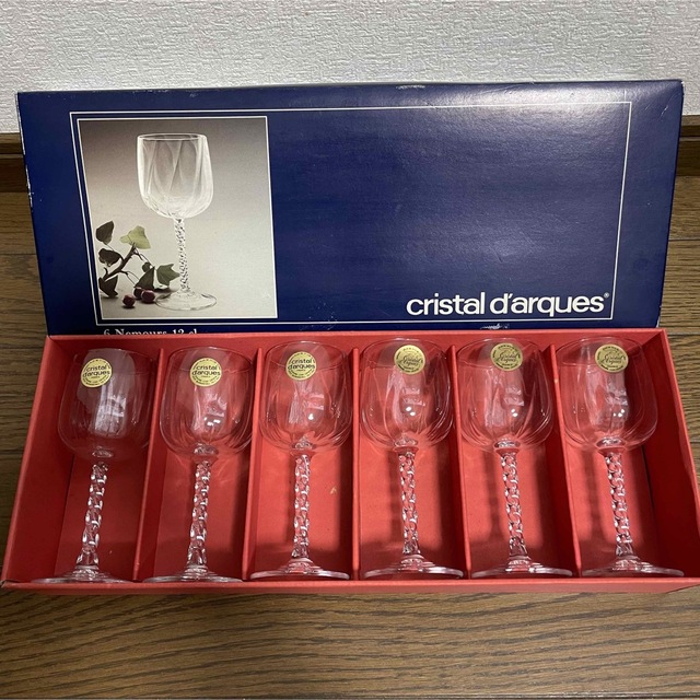 Cristal D'Arques(クリスタルダルク)の【cristal d'arques】クリスタルダルク ワイングラス6個セット インテリア/住まい/日用品のキッチン/食器(グラス/カップ)の商品写真