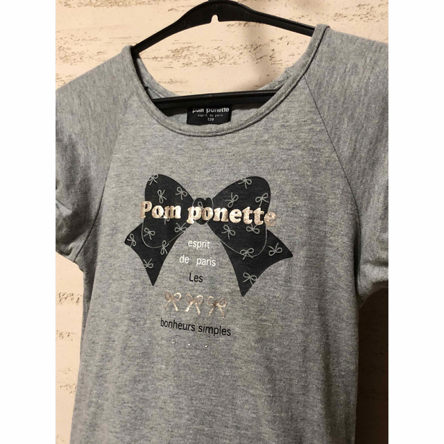 pom ponette(ポンポネット)のポンポネット、ワンピース　120 中古美品 キッズ/ベビー/マタニティのキッズ服女の子用(90cm~)(ワンピース)の商品写真