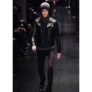 話題の人気 2005AW Dior 1B千鳥格子ジャケット/ディオールオムエディ