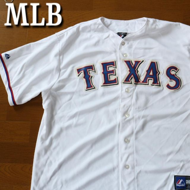 MLB   テキサス・レンジャーズ ユニフォーム ベースボールシャツ MLB
