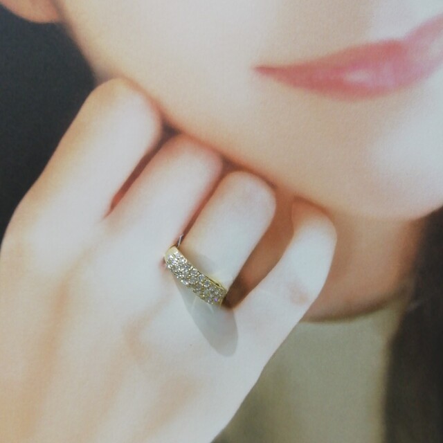 K18✨ダイヤ1.00ct✨パヴェリング✨指細さまは薬指☆指ぽちゃ K18✨ダイヤ1.00ct✨パヴェリング✨指細さまは薬指☆指ぽちゃ