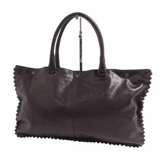 ボッテガヴェネタ(Bottega Veneta)の美品 ボッテガヴェネタ BOTTEGA VENETA バッグ トートバッグ ビジネスバッグ イントレチャート カーフレザー カバン メンズ ブラウン(トートバッグ)