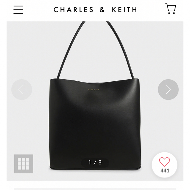 Charles and Keith(チャールズアンドキース)のCharles and Keith ダブルハンドル トートバッグ レディースのバッグ(トートバッグ)の商品写真