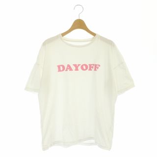 アザー(other)のオブリ Dayoff Tシャツ カットソー 半袖 ロゴ F 白 ホワイト ピンク(Tシャツ(半袖/袖なし))