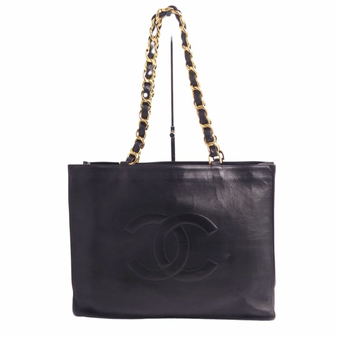 オールシーズン付属品Vintage シャネル CHANEL バッグ トートバッグ ショルダーバッグ ココマーク チェーン ラムスキン カバン 鞄 レディース ブラック