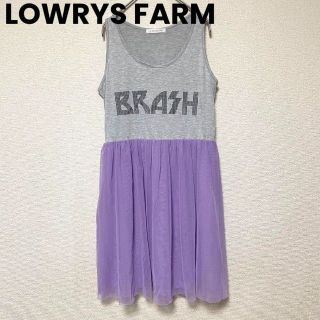 ローリーズファーム(LOWRYS FARM)の2984 LOWRYS FARM ノースリーブ チュールワンピース ひざ上(ひざ丈ワンピース)