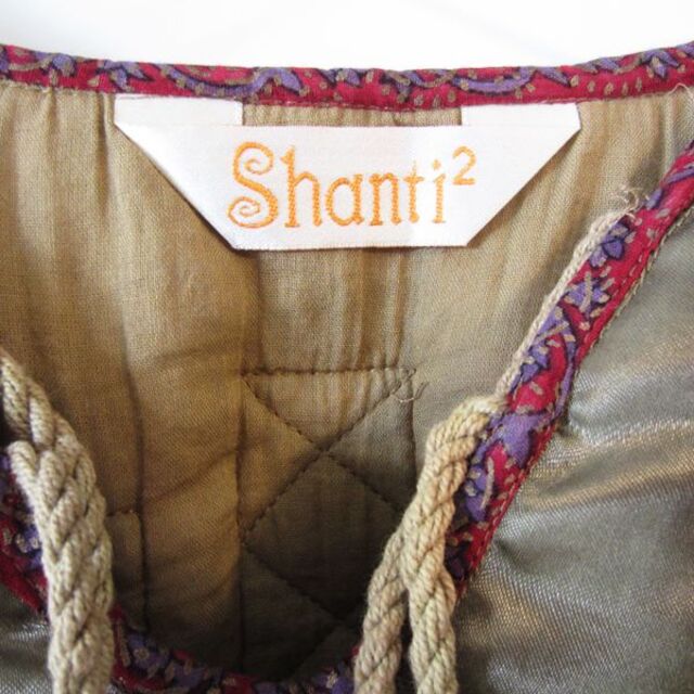 SHANTii(シャンティ)のほぼ新品　シャンティシャンティ　SHANTI2　エキゾチックなワンピース レディースのワンピース(ロングワンピース/マキシワンピース)の商品写真