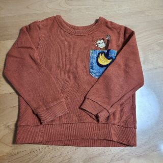 プティマイン(petit main)のプティマイン　おさるのジョージ　トップス　トレーナー　100㎝(Tシャツ/カットソー)