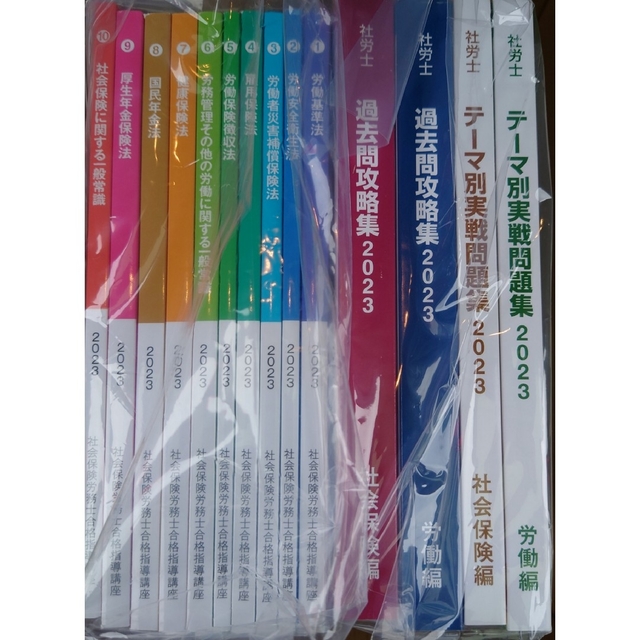 教科UN29-186 U-CAN ユーキャン 社会保険労務士合格指導講座 テキスト1〜10/テーマ別実戦問題集 等2023年合格目標状態良い14冊 00L4D