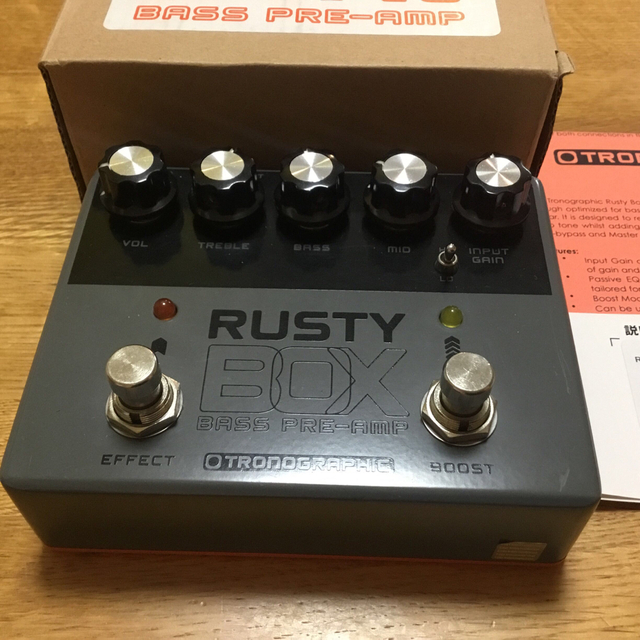Tronographic Rusty Box Bass Preamp ベース Tronographic Rusty Box Bass Preamp ベース
