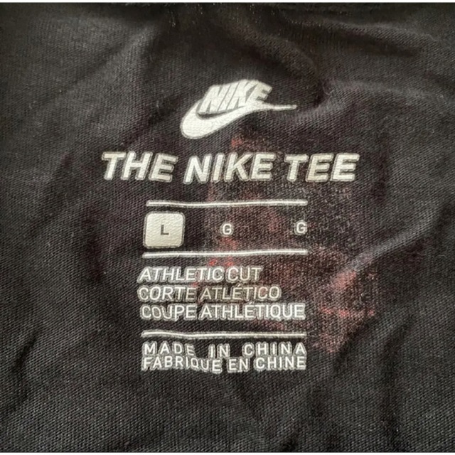 ナイキ NIKE シューズボックス 総柄 半袖 Tシャツ 黒 ブラック Lサイズ