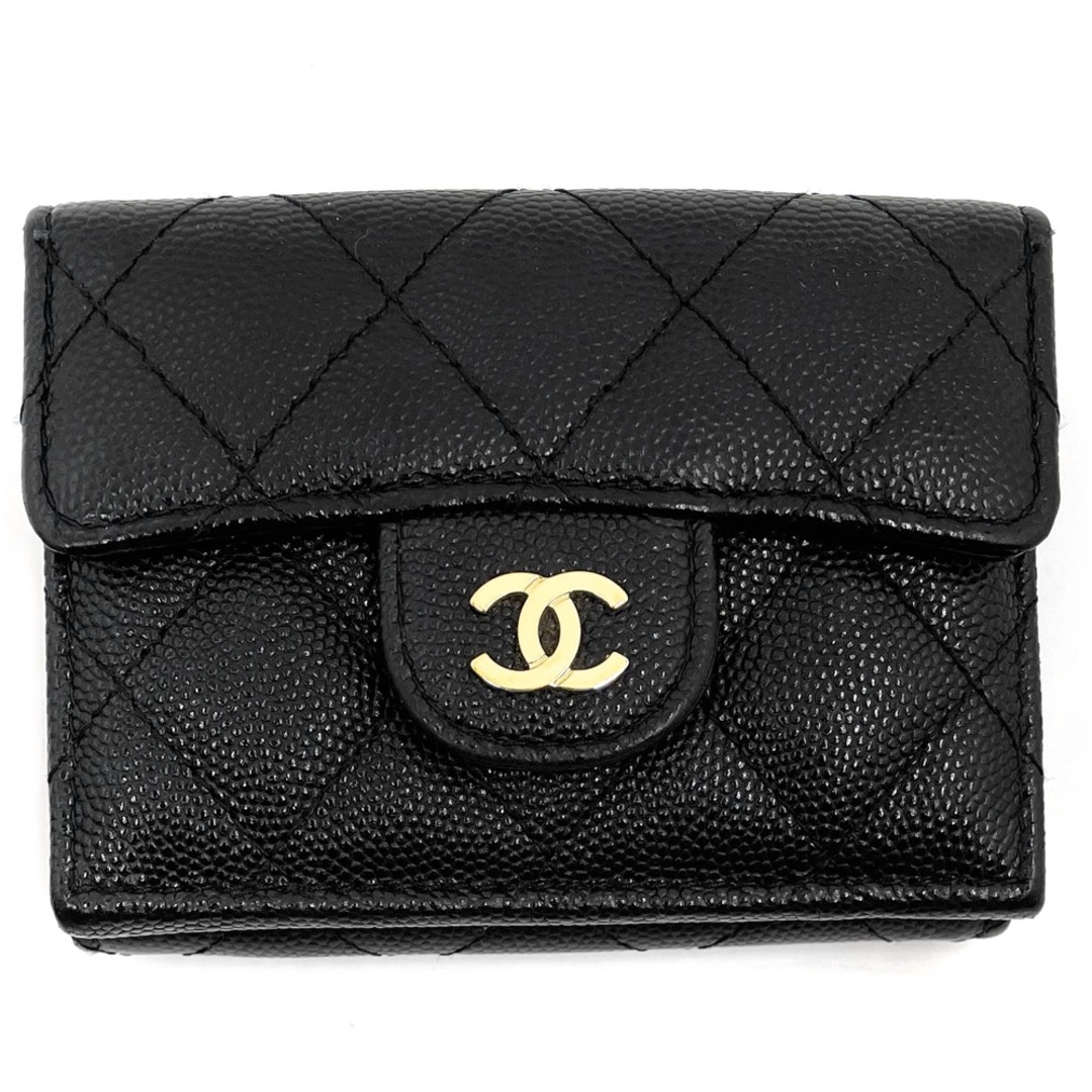 CHANEL シャネル 三つ折り財布 タイムレスクラシック マトラッセ