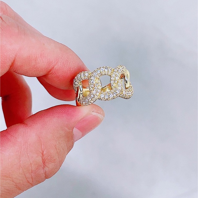 ★1.21ct★✨パヴェダイヤモンドK18喜平キヘイマイアミリング指輪