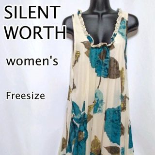 SILENT WORTH　ノースリーブ　ワンピース　レディース　夏(ロングワンピース/マキシワンピース)