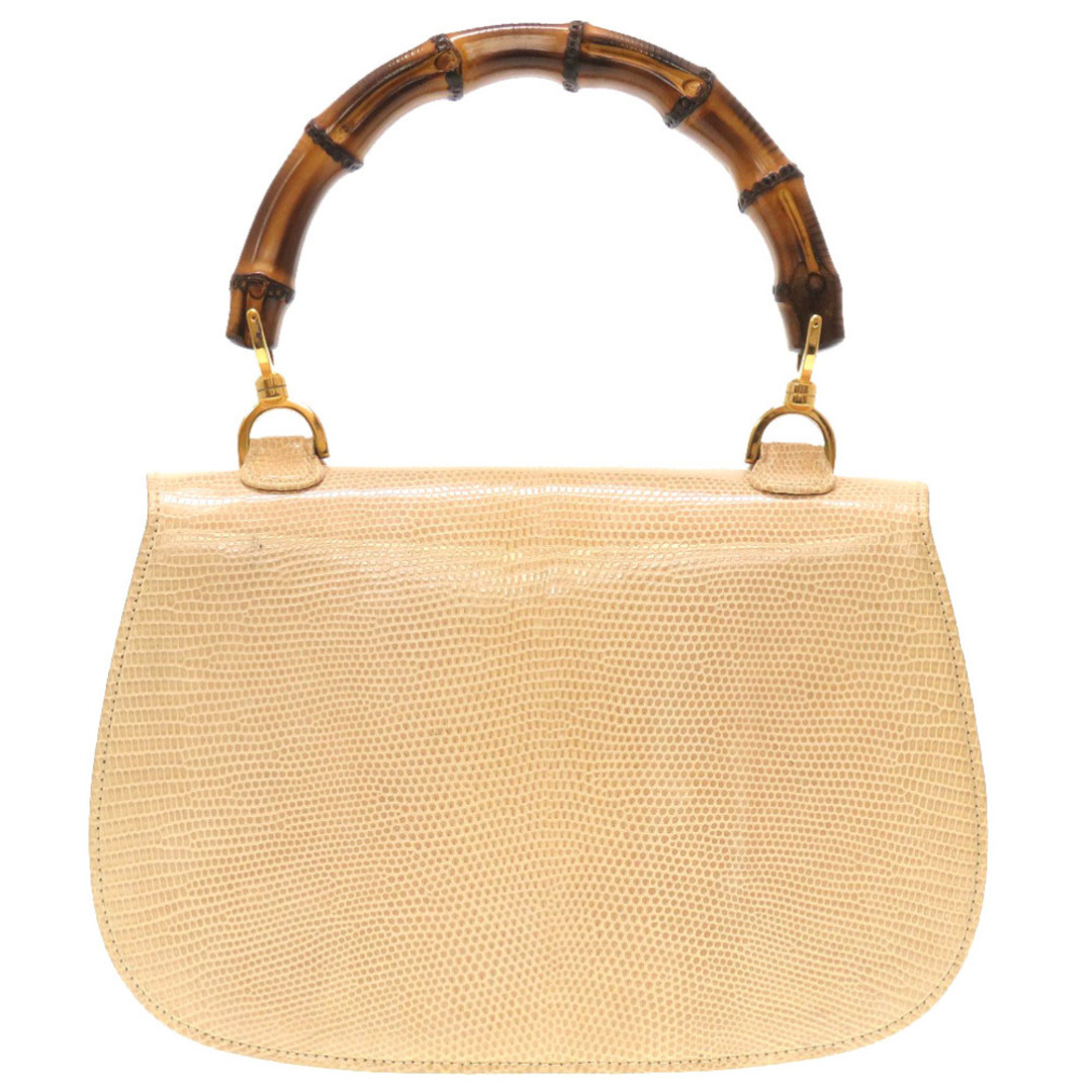 Gucci - 美品 グッチ バンブー リザード ベージュ 000 01 824 0633