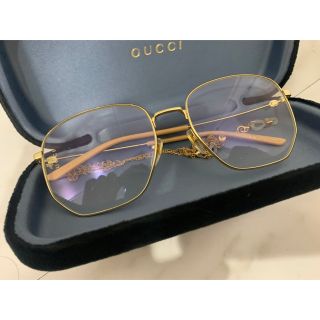 Gucci - GUCCI サングラス ゴールド ユニセックス GG0396S 001の通販