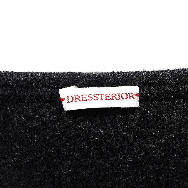 DRESSTERIOR(ドレステリア)のドレステリア カットソー ボートネック ウール レース ドロップショルダー 長袖 レディースのトップス(カットソー(長袖/七分))の商品写真