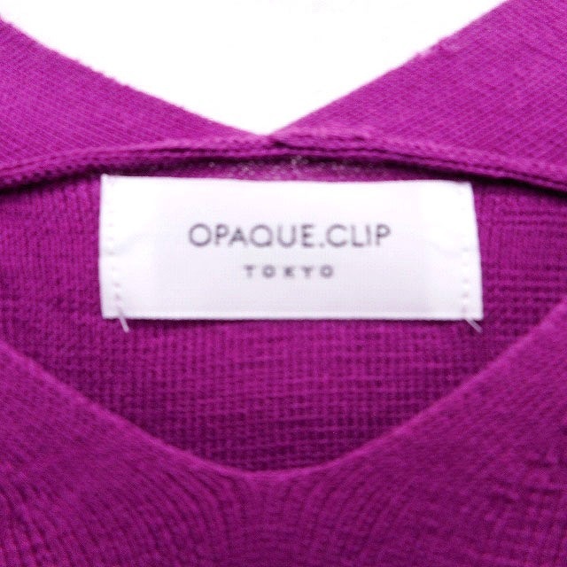 OPAQUE.CLIP(オペークドットクリップ)のオペークドットクリップ OPAQUE.CLIP ニット カットソー 無地 レディースのトップス(ニット/セーター)の商品写真