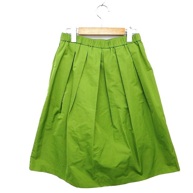 STRAWBERRY-FIELDS(ストロベリーフィールズ)のストロベリーフィールズ スカート フレア ひざ丈 タック サイドジップ 無地 2 レディースのスカート(ひざ丈スカート)の商品写真