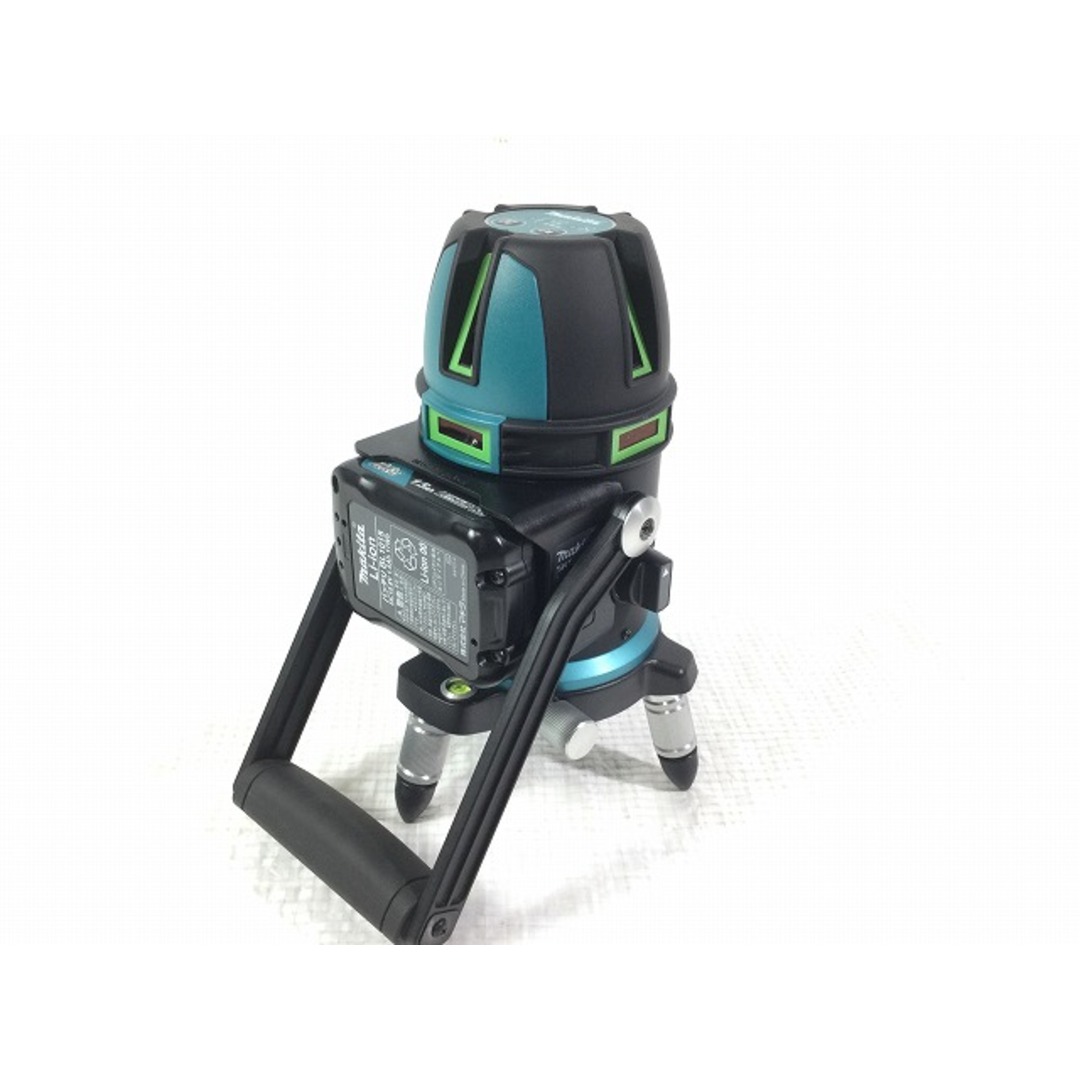 ☆比較的美品です☆ makita マキタ 充電式 屋内屋外兼用墨出し器 SK505GD レーザー墨出し器 受光器 バッテリー（BL1015)1個付き 72078