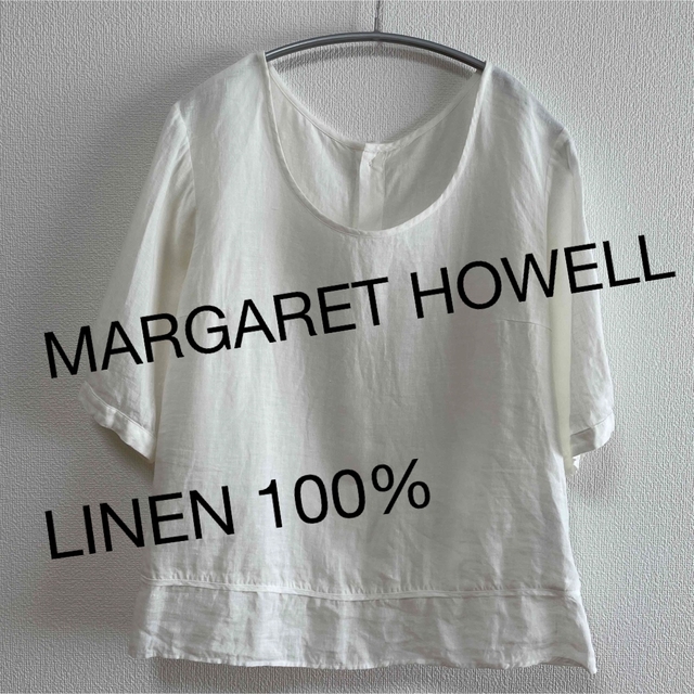 MARGARET HOWELL(マーガレットハウエル)のMARGARET HOWELL LINEN SHIRT レディースのトップス(シャツ/ブラウス(半袖/袖なし))の商品写真