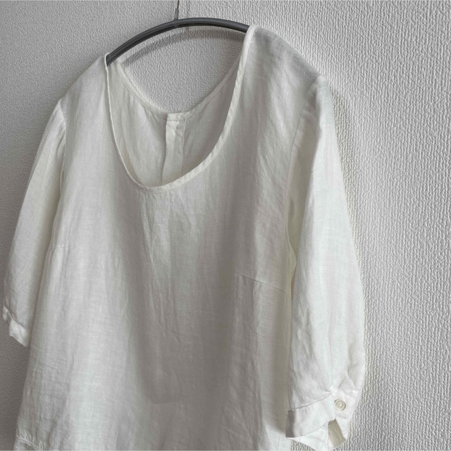 MARGARET HOWELL(マーガレットハウエル)のMARGARET HOWELL LINEN SHIRT レディースのトップス(シャツ/ブラウス(半袖/袖なし))の商品写真