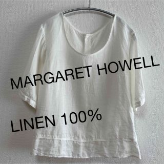 マーガレットハウエル(MARGARET HOWELL)のMARGARET HOWELL LINEN SHIRT(シャツ/ブラウス(半袖/袖なし))