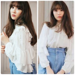 スナイデル(SNIDEL)の♡Herlipto♡新品タグ付き♡Easy to Love Blouse♡(シャツ/ブラウス(長袖/七分))