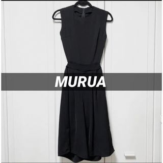 ムルーア(MURUA)のMURUA ムルーア　ガウチョ ロンパース　ブラック　オールインワン　ワンピース(オールインワン)