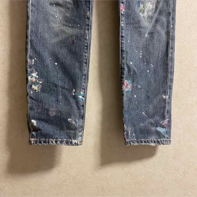 POLO RALPH LAUREN ダメージ加工 ペイントジーンズ サイズ25
