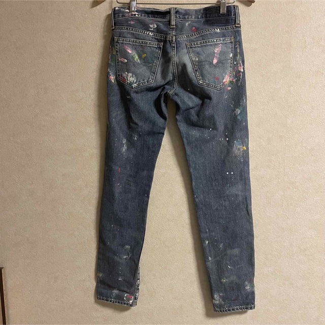 POLO RALPH LAUREN ダメージ加工 ペイントジーンズ サイズ25
