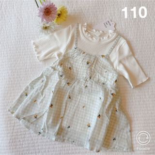 アプレレクール(apres les cours)の新品♡アプレレクール 刺繍チュニック 110(Tシャツ/カットソー)