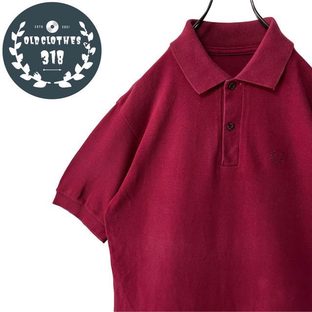 Fred Perry ワインレッド ポロシャツ 虚し Fred Perry ワインレッド ポロシャツ 虚し