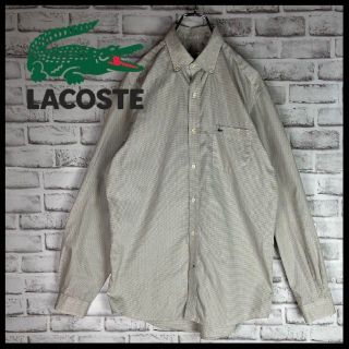 ラコステ(LACOSTE)の【人気定番】ラコステ⭐︎刺繍ロゴ長袖シャツ　首元Lacoste刺繍　M51(シャツ)