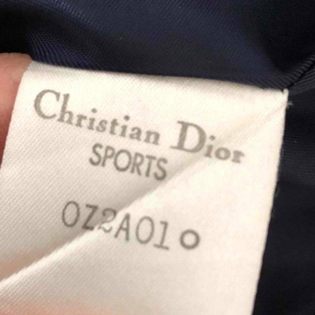 Christian Dior(クリスチャンディオール)のクリスチャンディオール　スポーツ ロゴ装飾 ジャケット ブレザー ネイビー M レディースのジャケット/アウター(テーラードジャケット)の商品写真