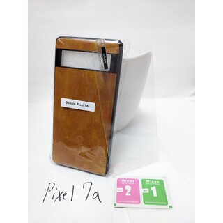 新製品！Pixel7aオレンジ(保護ガラス+398円)(Androidケース)
