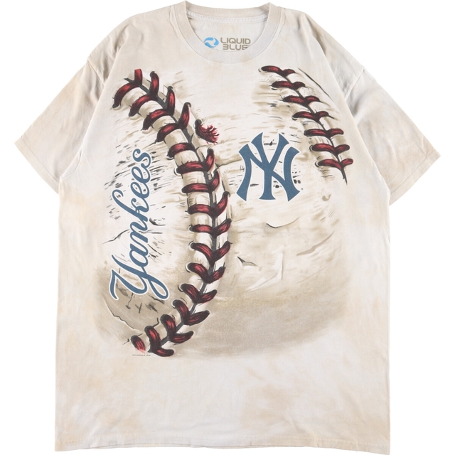LIQUID BLUE MLB NEW YORK YANKEES ニューヨークヤンキース スポーツプリントTシャツ メンズXXL /eaa332017