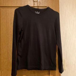 ムジルシリョウヒン(MUJI (無印良品))の無印良品黒Tシャツ(Tシャツ(長袖/七分))