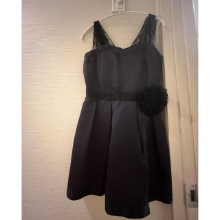 ジルスチュアート(JILLSTUART)の超美品★コサージュ付　ジルスチュアートシルクワンピースサイズ0 フォーマル結婚式(ミニワンピース)