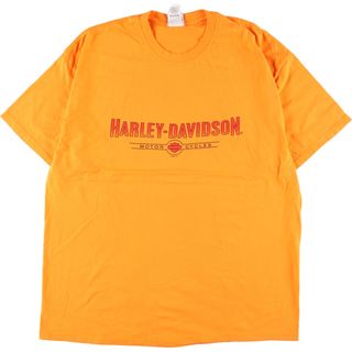 ハーレーダビッドソン(Harley Davidson)の古着 ヘインズ Hanes Harley-Davidson ハーレーダビッドソン 両面プリント モーターサイクル バイクTシャツ USA製 メンズXXL /eaa340388(Tシャツ/カットソー(半袖/袖なし))