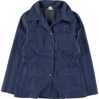 リーバイス(Levi's)の古着 70年代 リーバイス Levi's サファリジャケット デニムジャケット レディースM ヴィンテージ /eaa339516(Gジャン/デニムジャケット)