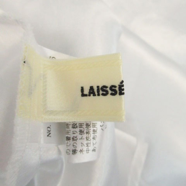 LAISSE PASSE(レッセパッセ)のレッセパッセ ワンピース ノースリーブ ひざ丈 花柄 36 水色 オフホワイト レディースのワンピース(ロングワンピース/マキシワンピース)の商品写真