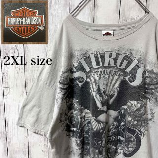 ハーレーダビッドソン(Harley Davidson)のハーレーダビッドソン Tシャツ 両面 バックプリント ビッグシルエット グレー(Tシャツ/カットソー(半袖/袖なし))